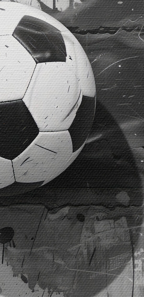 Football ball on a brick wall Football ball on a brick wall