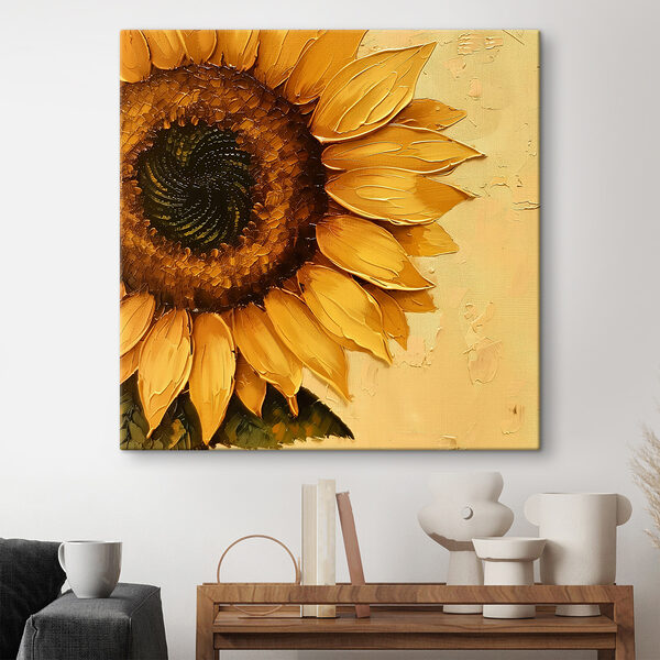 Quadri Quadri Dipinto raffigurante un girasole (COD: s39688)