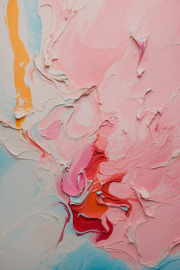Close up of a painting