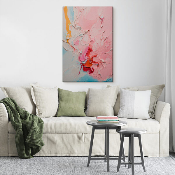 Close up of a painting