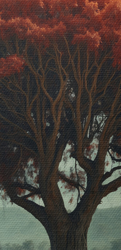 Tree with red leaves on it Tree with red leaves on it
