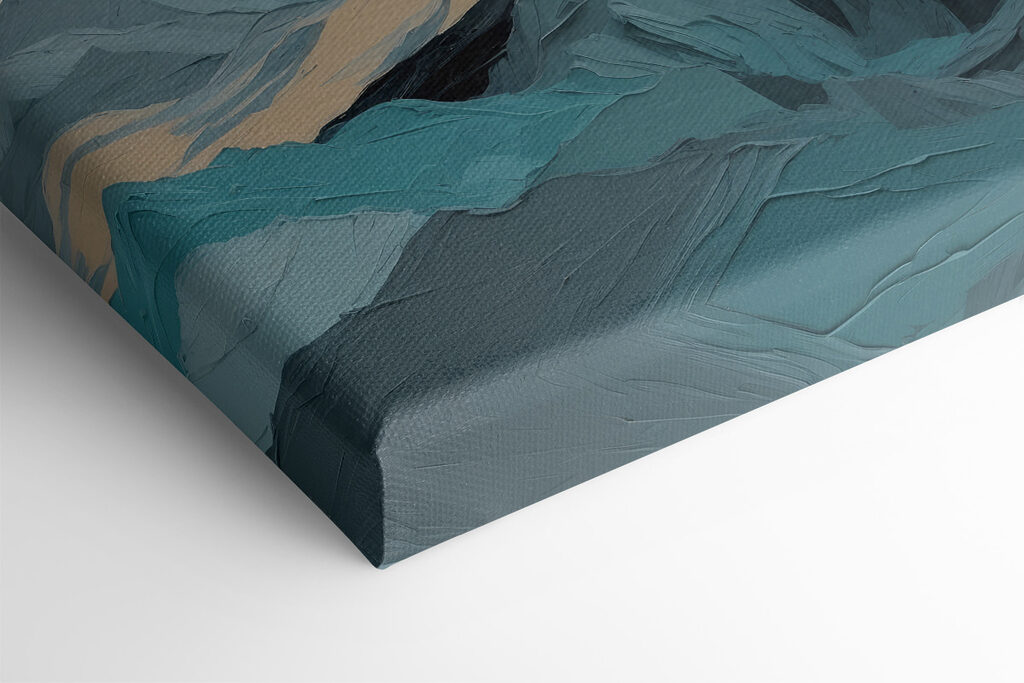 Painting of mountains and clouds Painting of mountains and clouds