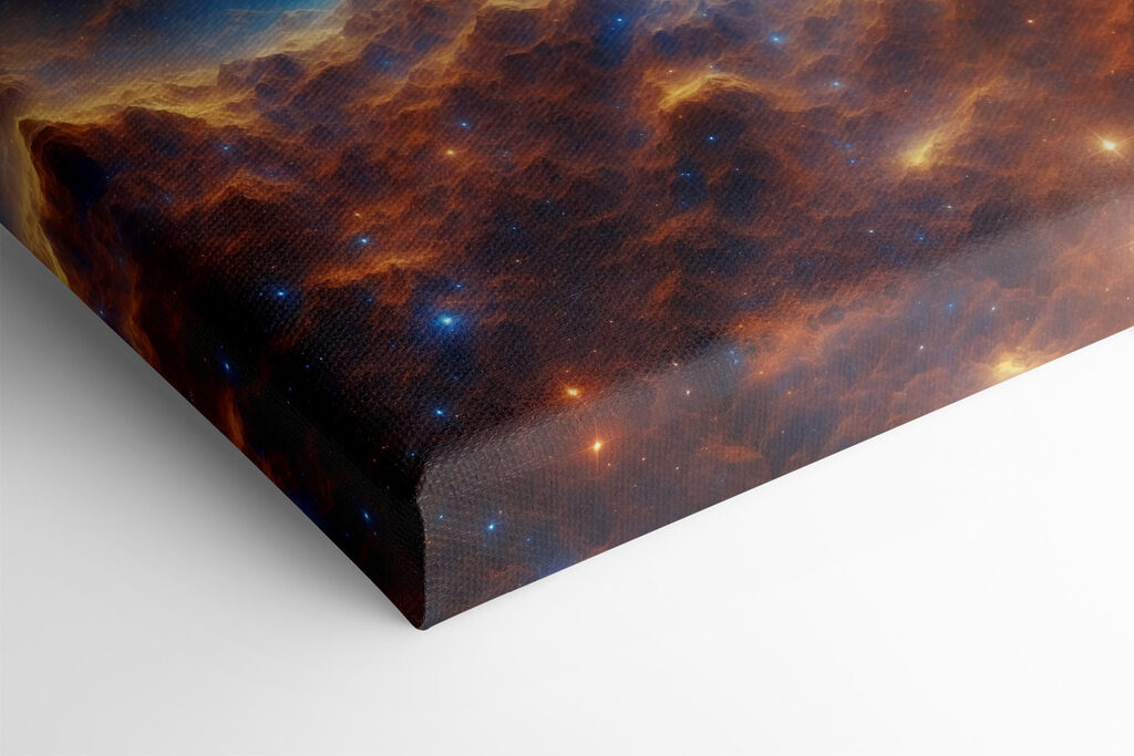 Mountain range with stars and a blue sky Mountain range with stars and a blue sky