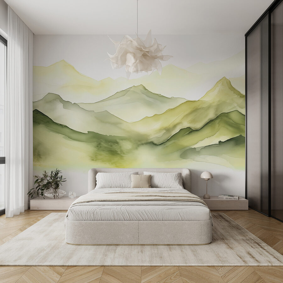 Pittura di una catena montuosa Pittura di una catena montuosa