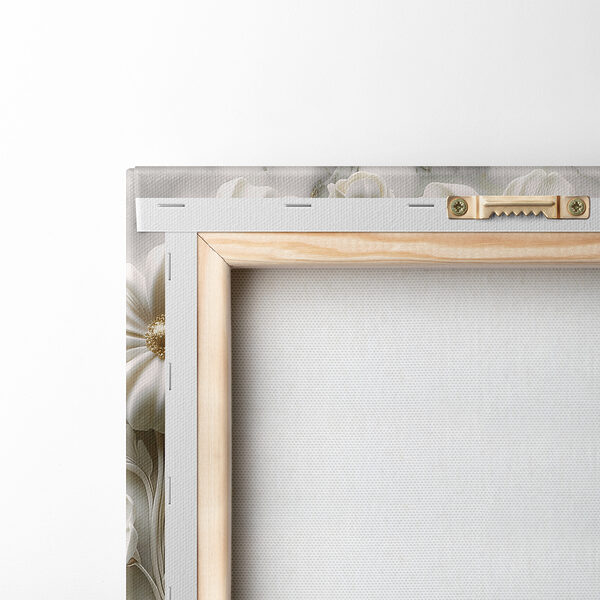Group of white flowers on a marble surface