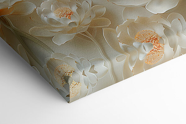 Wallpaper of white flowers