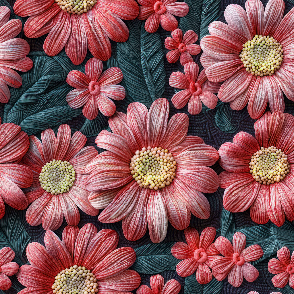 Group of pink flowers