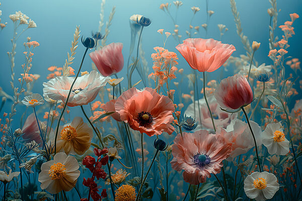 Group of flowers in a field Group of flowers in a field
