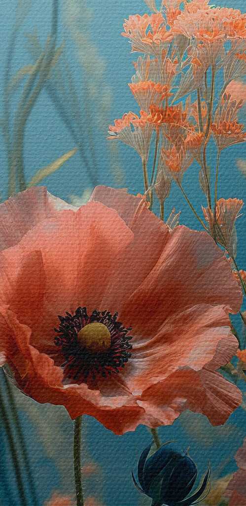Group of flowers in a field Group of flowers in a field