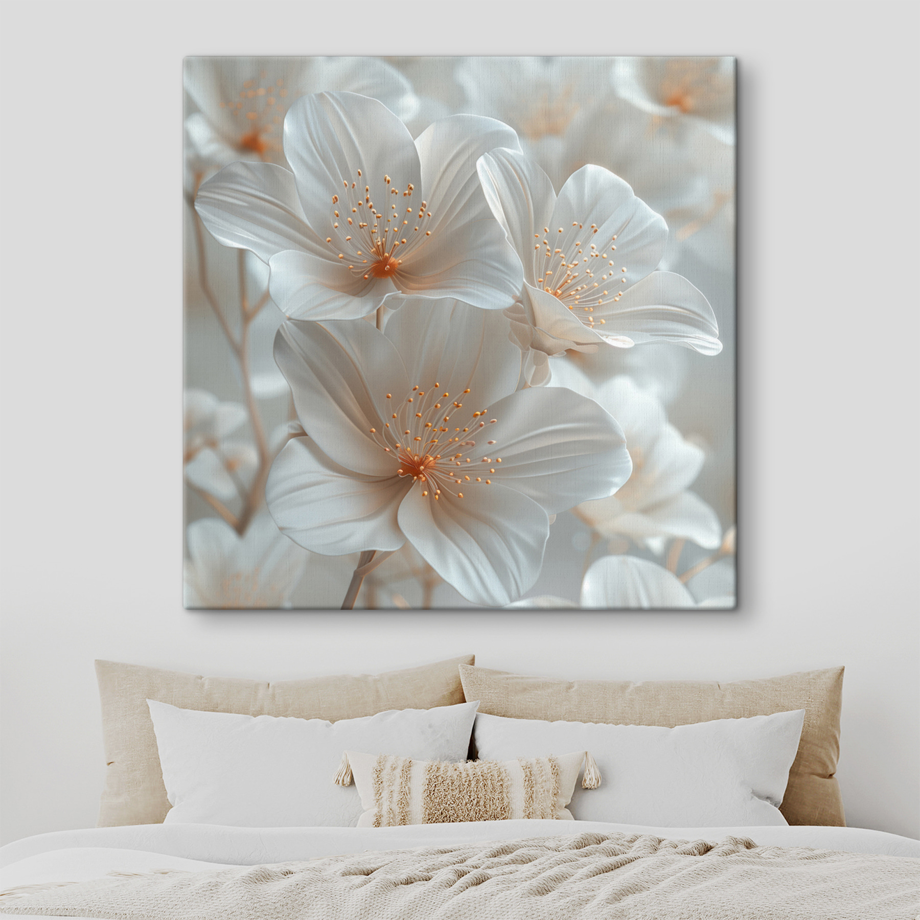 Group of white flowers