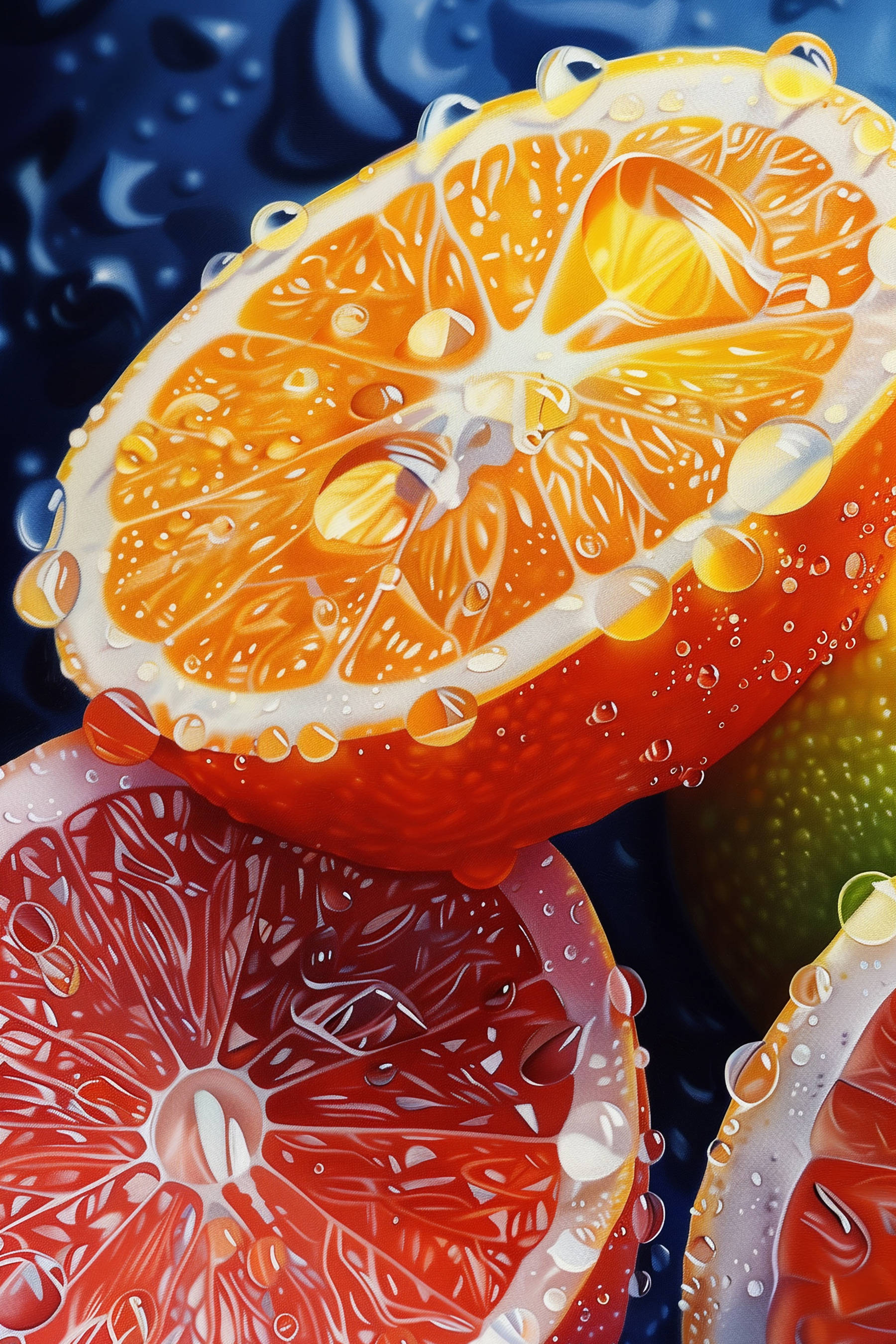 Close up of a fruit Close up of a fruit