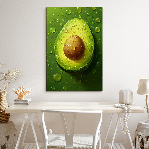 Primo piano di un avocado Quadri Primo piano di un avocado