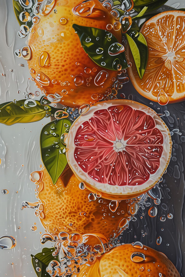 Painting of oranges and lemons Painting of oranges and lemons