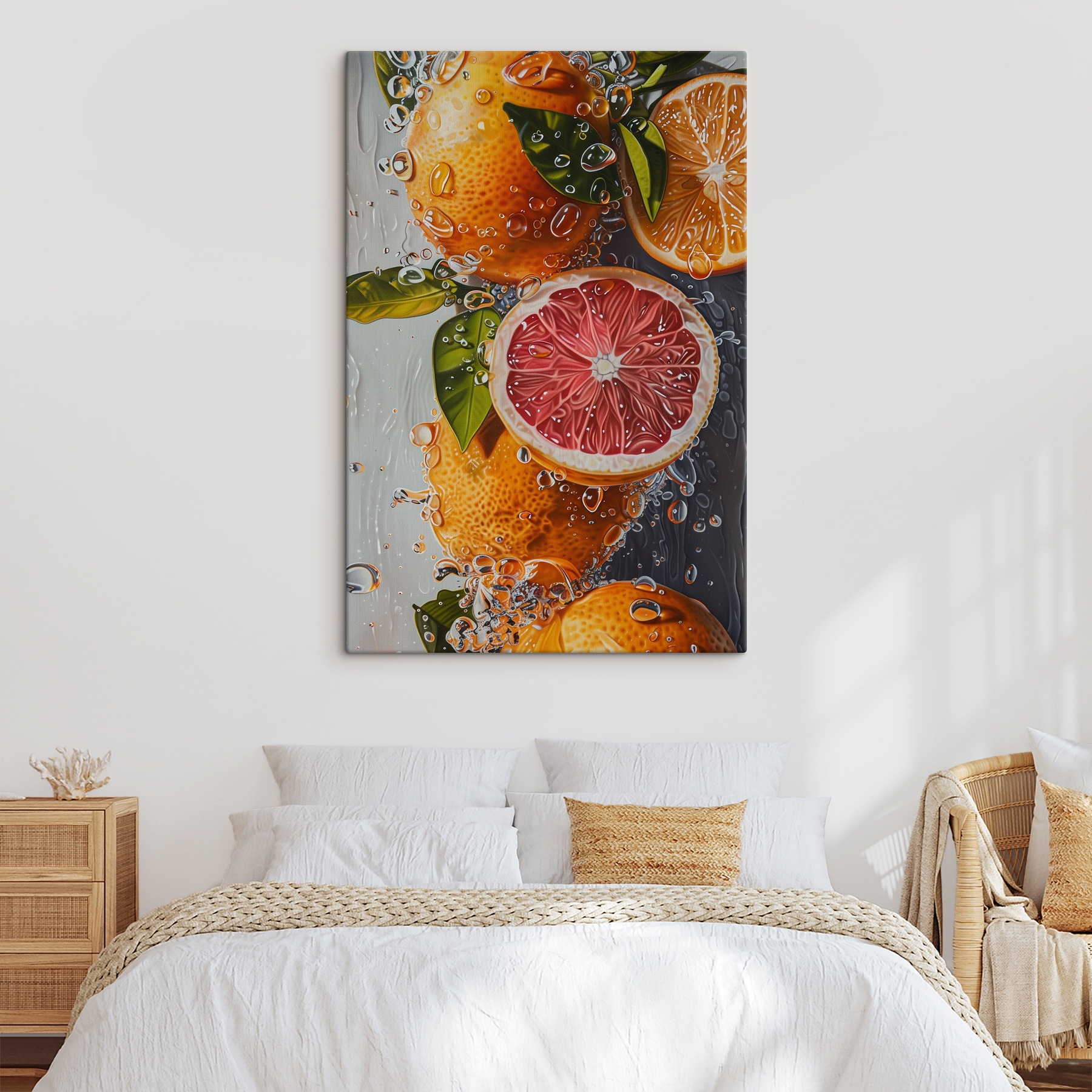 Painting of oranges and lemons Painting of oranges and lemons