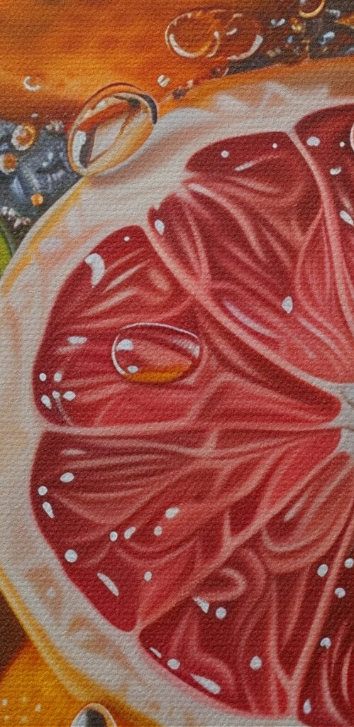 Painting of oranges and lemons Painting of oranges and lemons