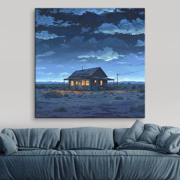 Quadri Una casa nel deserto di notte (COD: s39771) Quadri Quadri Una casa nel deserto di notte (COD: s39771)