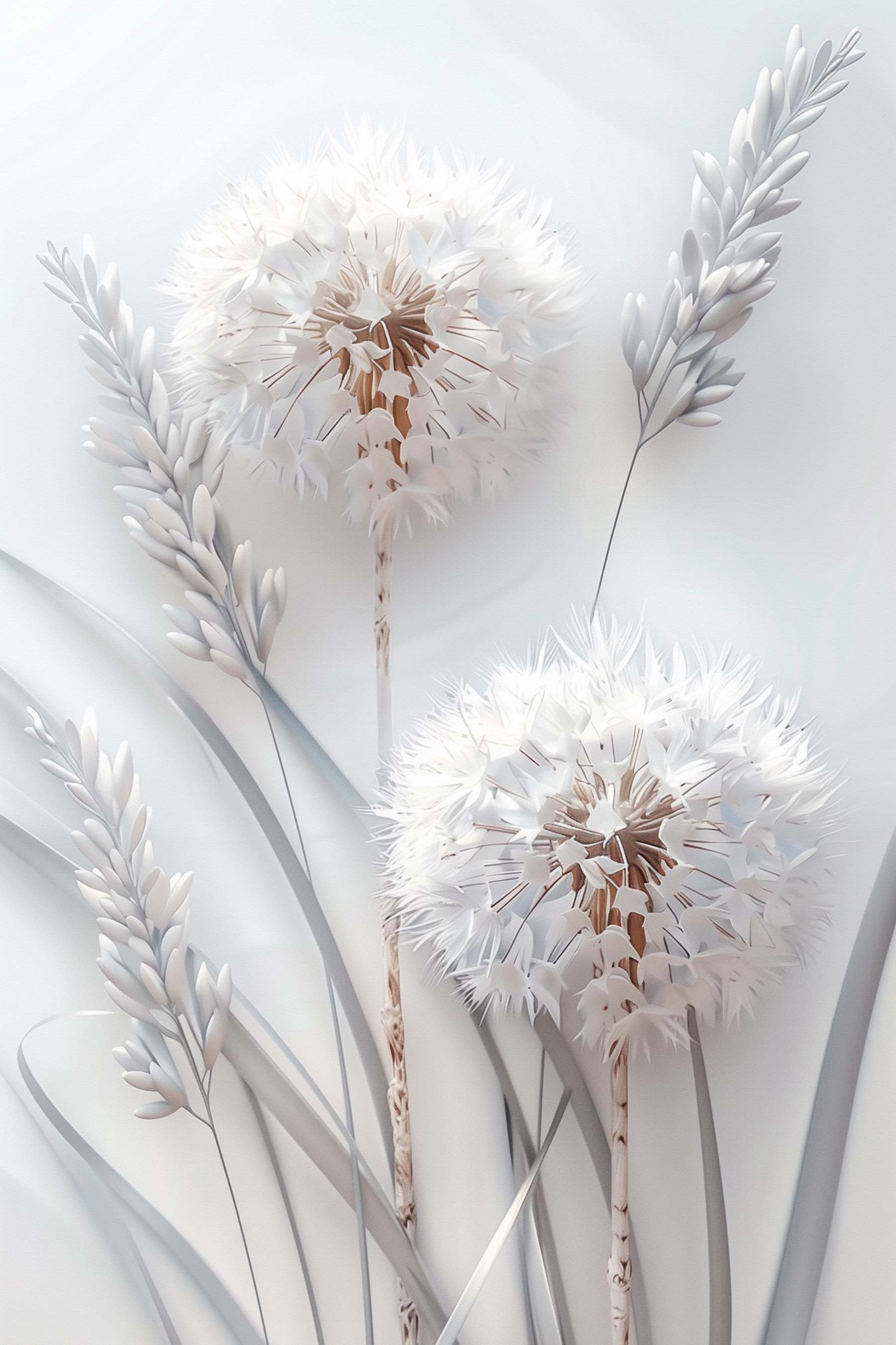 White flower with white leaves White flower with white leaves