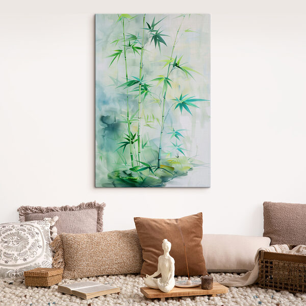 Painting of bamboo stems