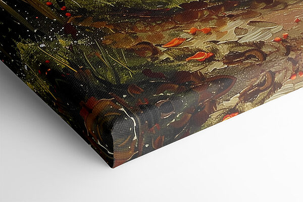 Painting of a path leading to a body of water Painting of a path leading to a body of water