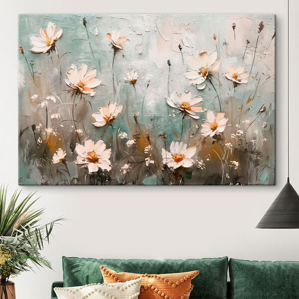 Quadri Dipinto di fiori su una parete (COD: s39834) Quadri Quadri Dipinto di fiori su una parete (COD: s39834)