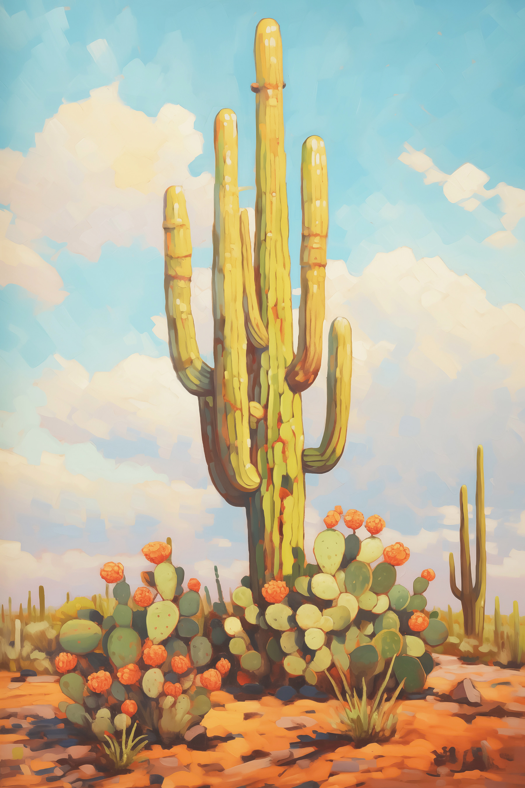 Painting of a cactus