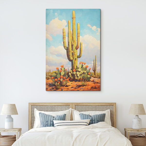 Quadri Quadri Dipinto raffigurante un cactus (COD: s39824)
