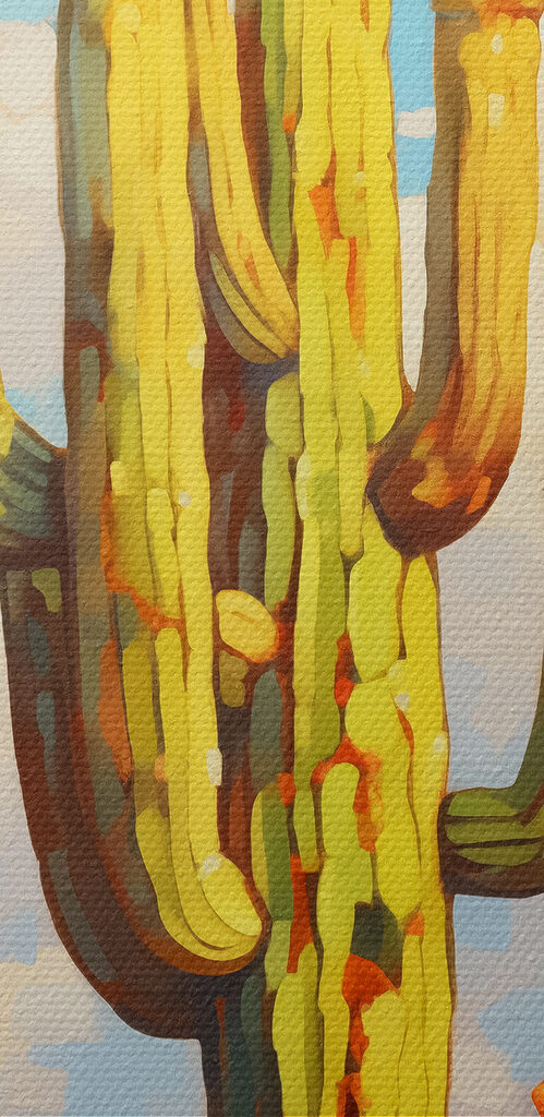Painting of a cactus
