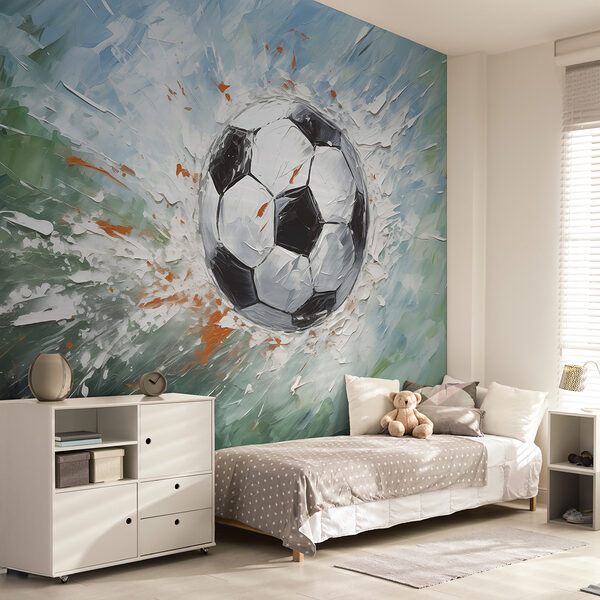Pittura di un pallone da calcio Pittura di un pallone da calcio