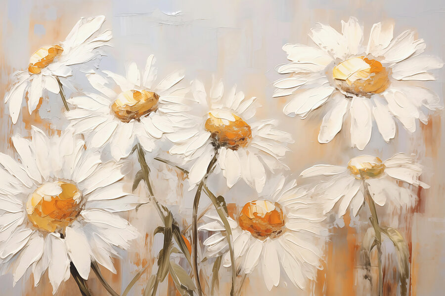 Pittura di fiori bianchi Pittura di fiori bianchi