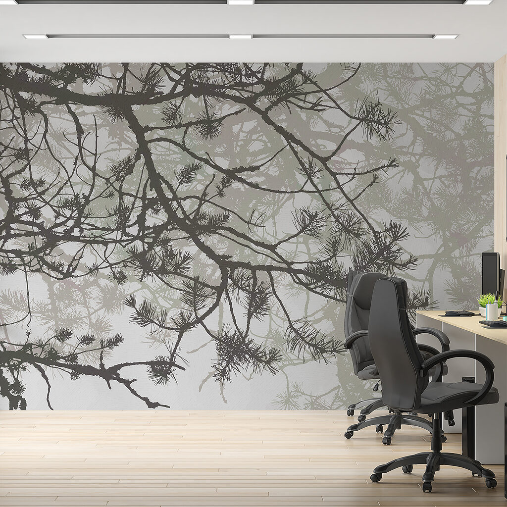 Tree branches with needles