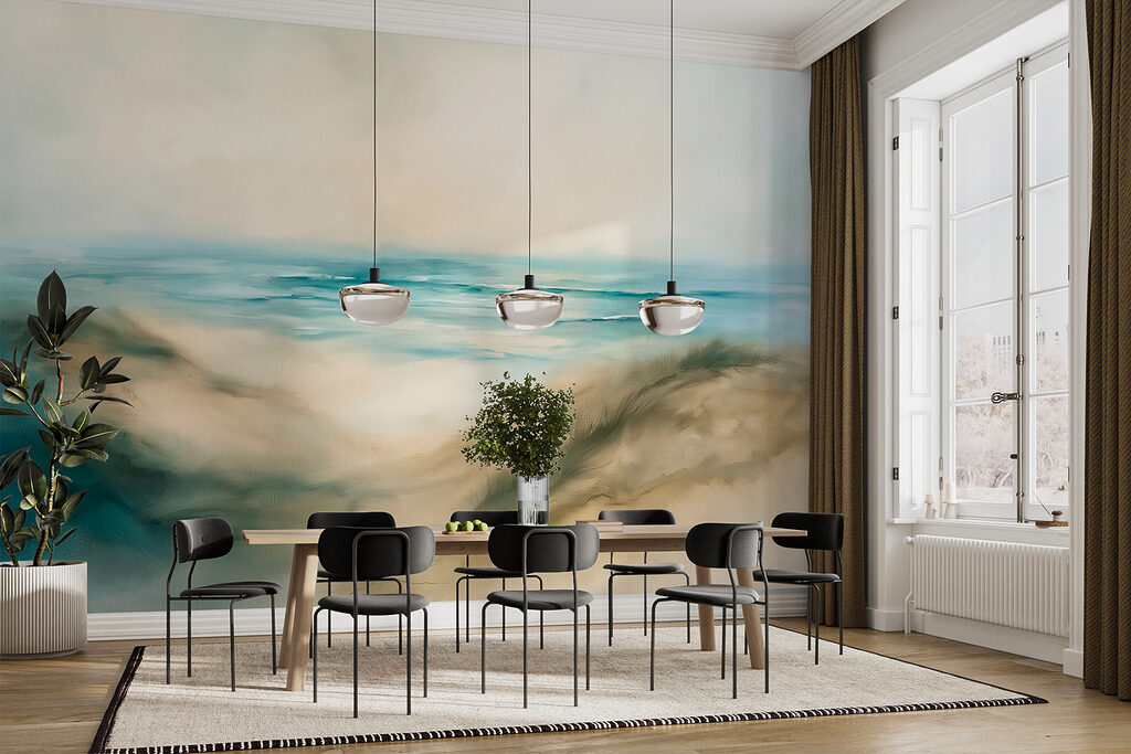 Painting of a beach