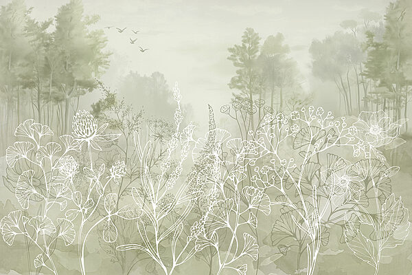 Disegno di piante e alberi Disegno di piante e alberi