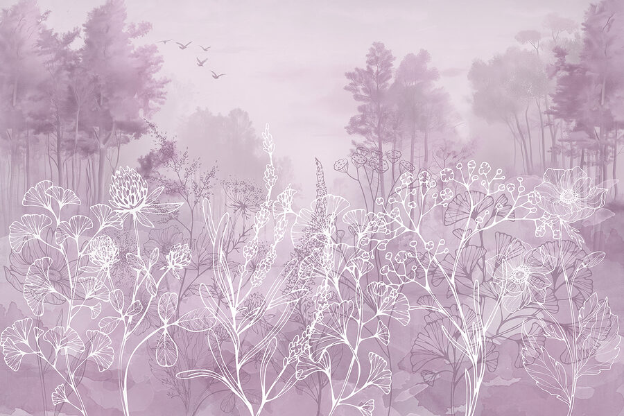 Disegno di una foresta