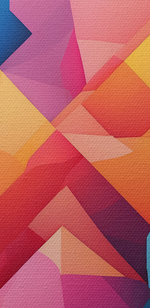 Colorful background with many triangles