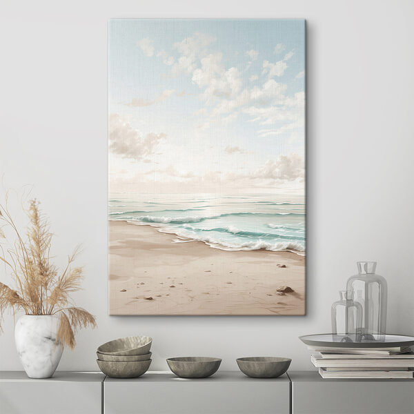 Beach with waves and sand Beach with waves and sand