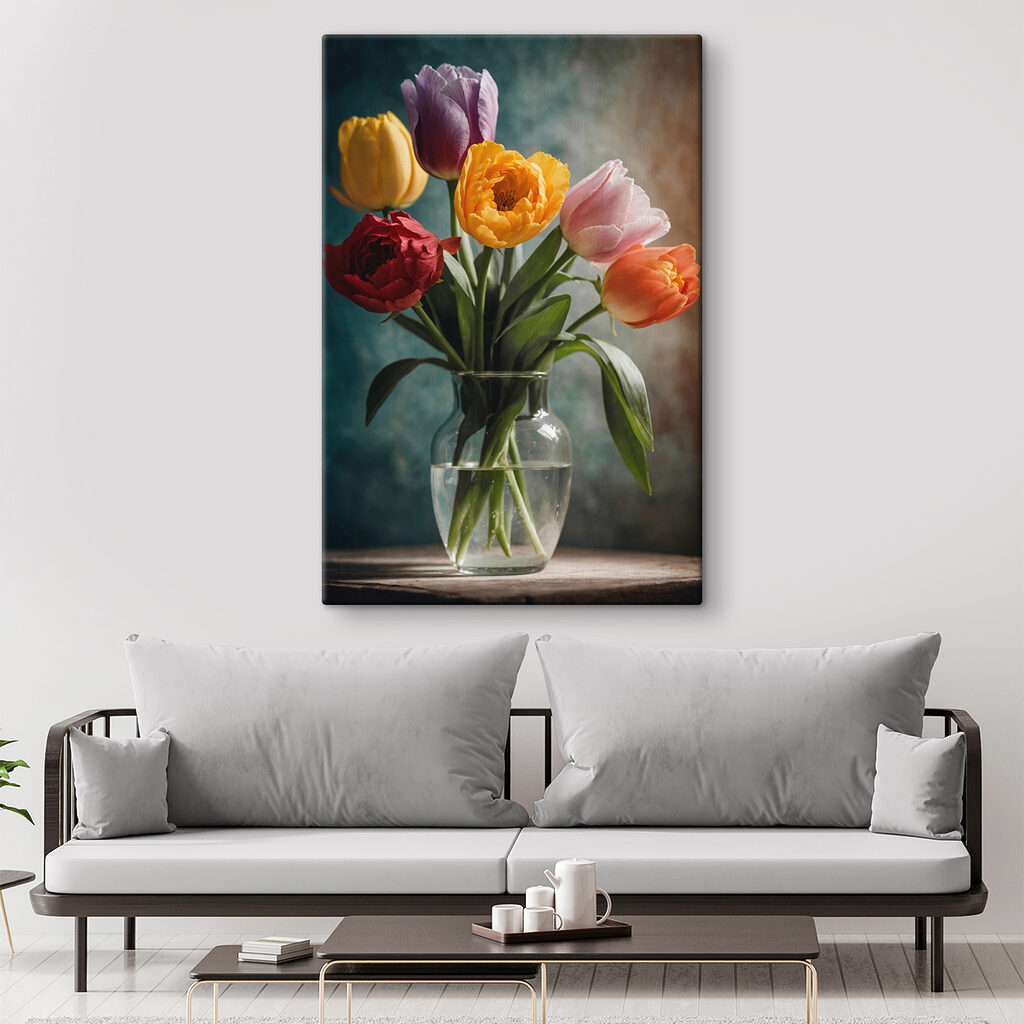 Vase of flowers with water