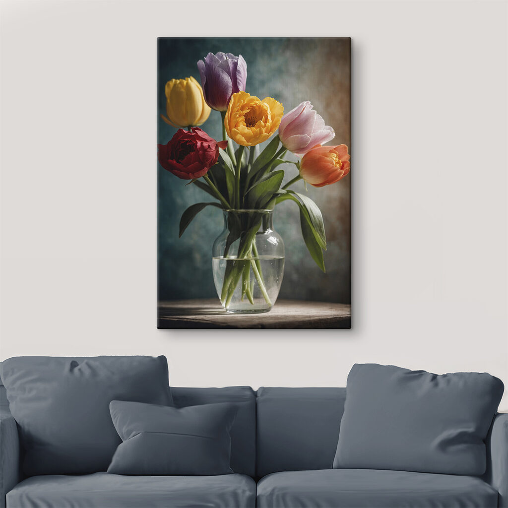 Vase of flowers with water