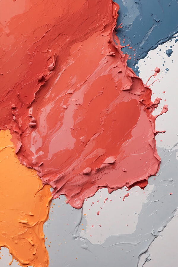 Close up of a paint splatter Close up of a paint splatter