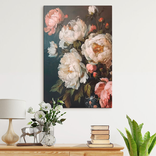 Quadri Dipinto raffigurante fiori bianchi e rosa (COD: s39884) Quadri Quadri Dipinto raffigurante fiori bianchi e rosa (COD: s39884)