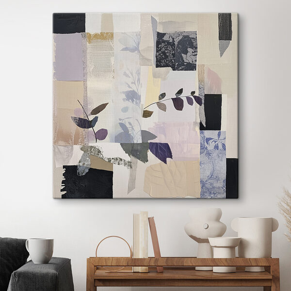 Quadri Opera d'arte con foglie e quadrati (COD: s39908) Quadri Quadri Opera d'arte con foglie e quadrati (COD: s39908)