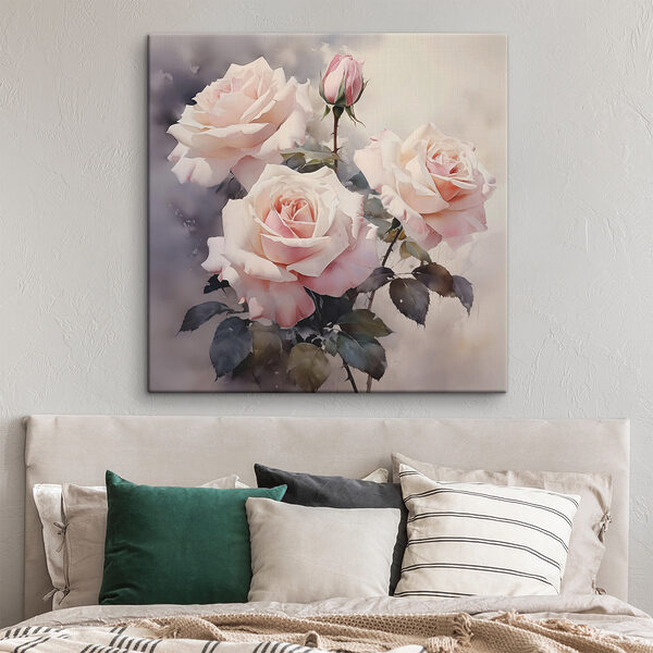 Quadri Quadri Mazzo di rose rosa (COD: s39927)