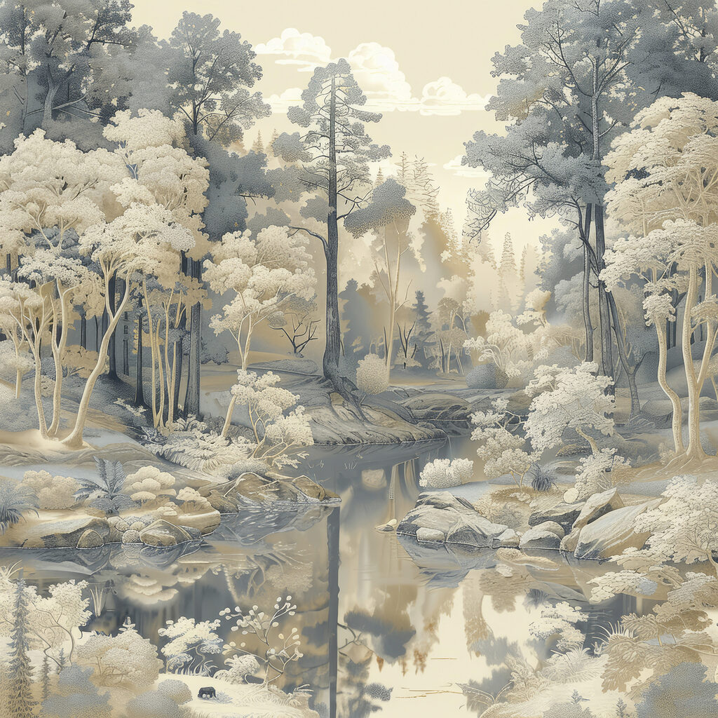 River running through a forest River running through a forest