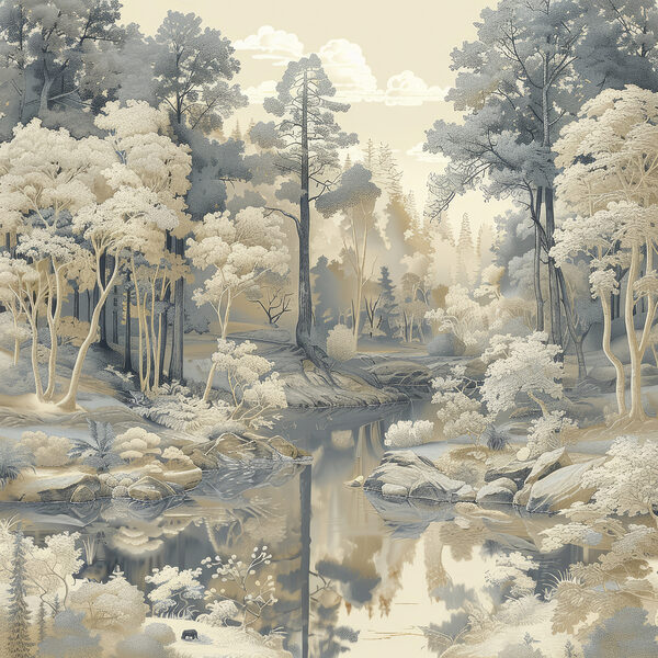 River running through a forest River running through a forest