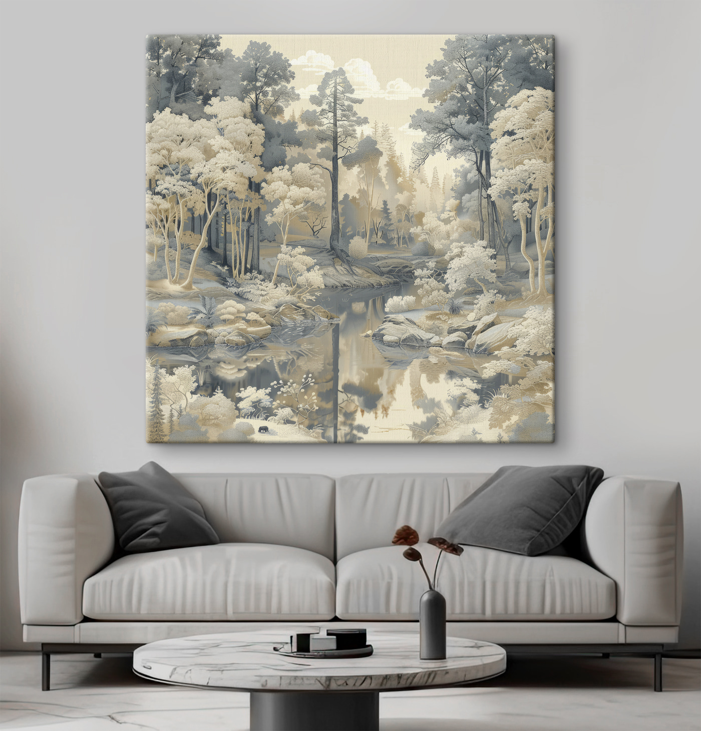 River running through a forest River running through a forest