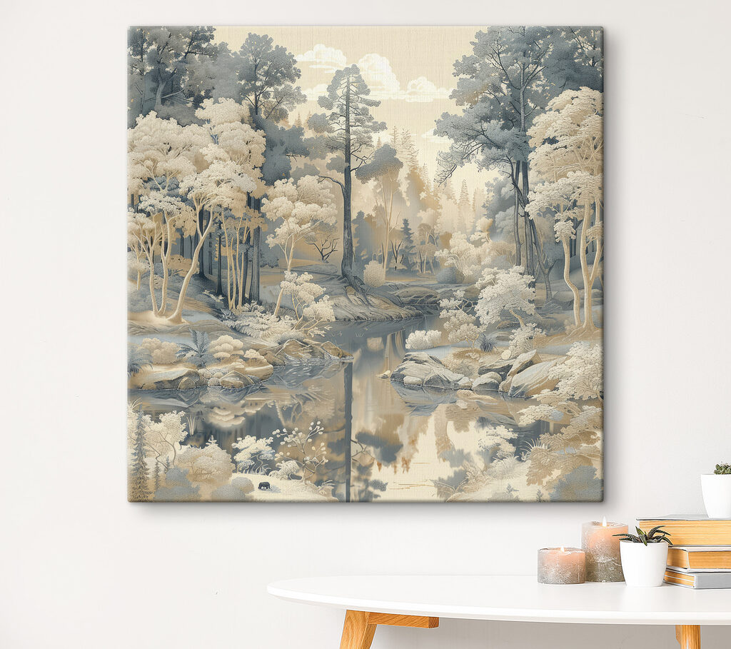 River running through a forest River running through a forest