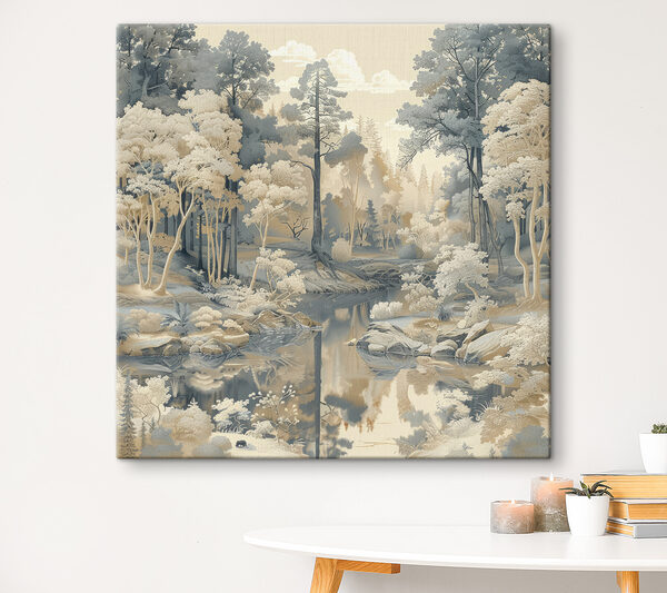 River running through a forest River running through a forest