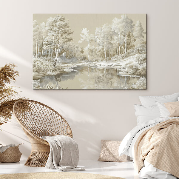 Quadri Fiume con alberi e neve (COD: s39979) Quadri Quadri Fiume con alberi e neve (COD: s39979)