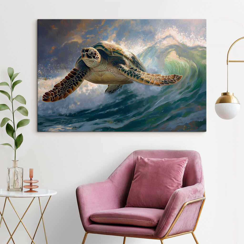 Sea turtle swimming in the ocean Sea turtle swimming in the ocean
