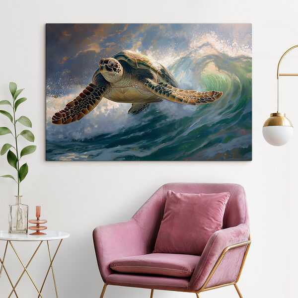 Sea turtle swimming in the ocean Sea turtle swimming in the ocean