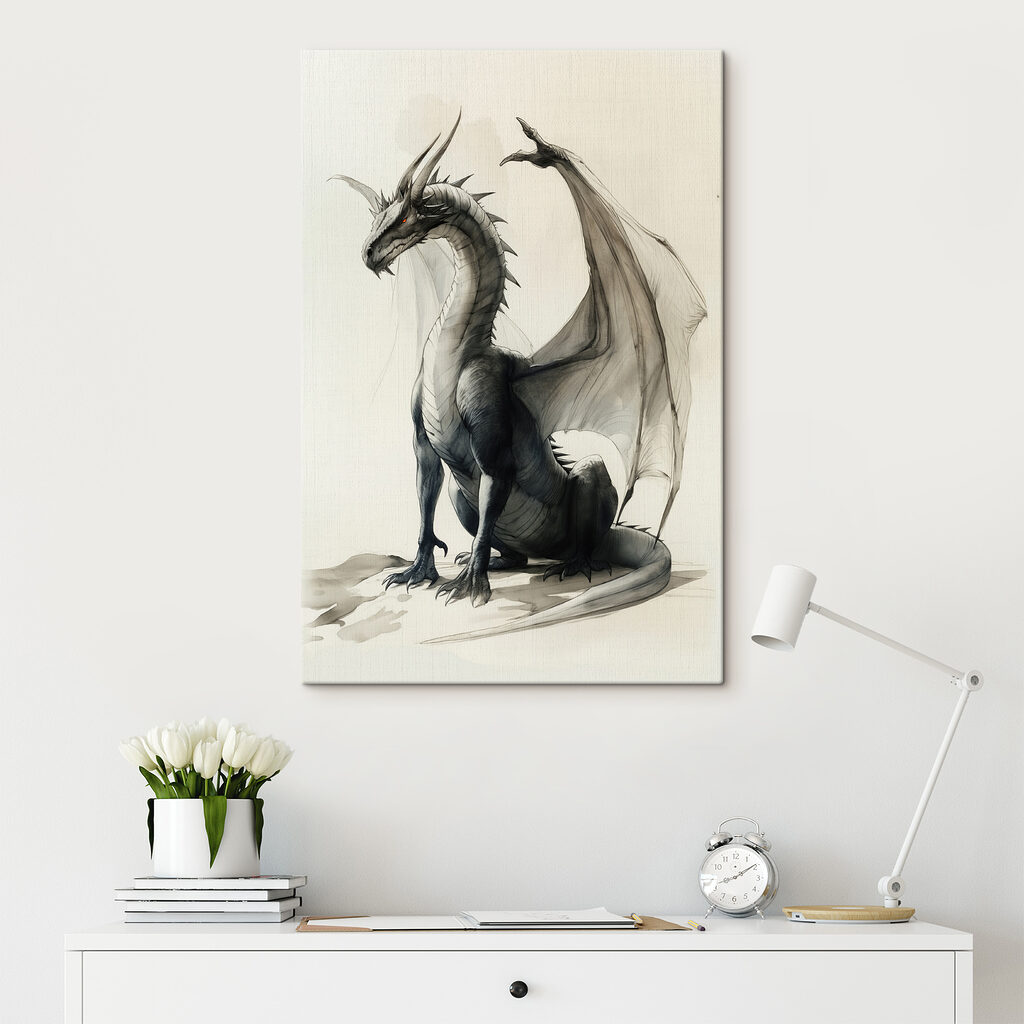 Drawing of a dragon Drawing of a dragon